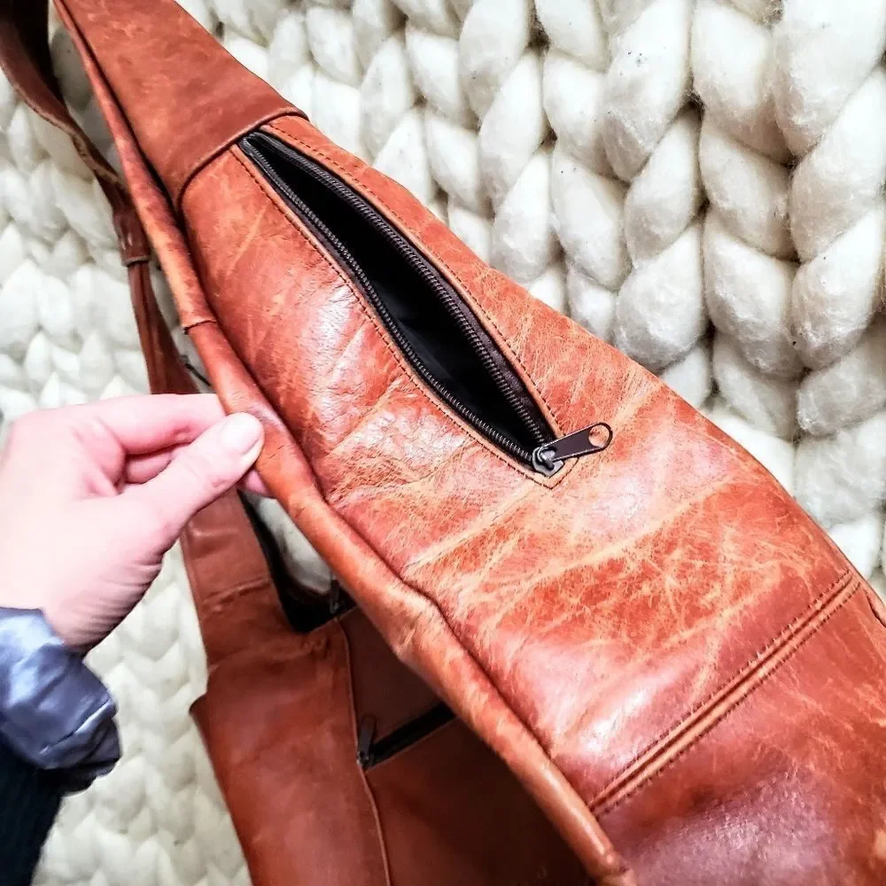 Leather Shoulder Bag Made in Mexico 🇲🇽 10x13x5